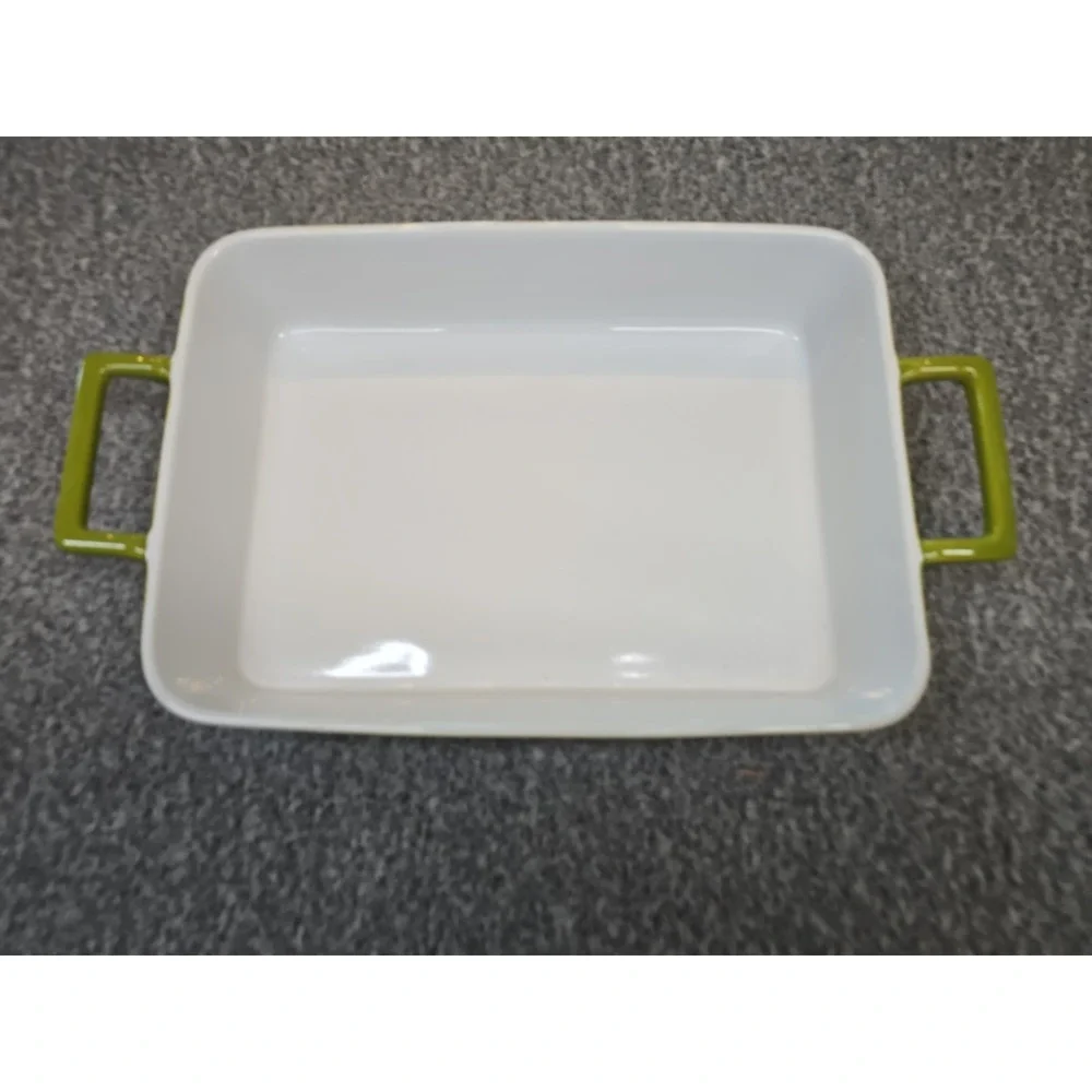Crate & Barrel Stoneware Dish 9x12
